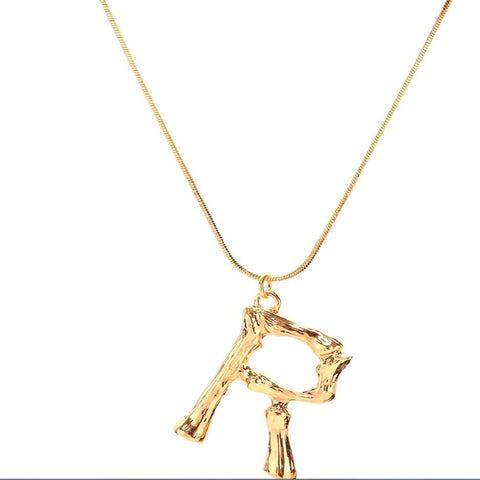 Stainless Steel Gold Pendant Chain Necklace